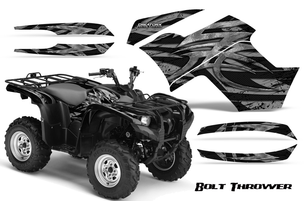 Yamaha Grizzly 700 Graphics Kit Bolt Thrower Silver